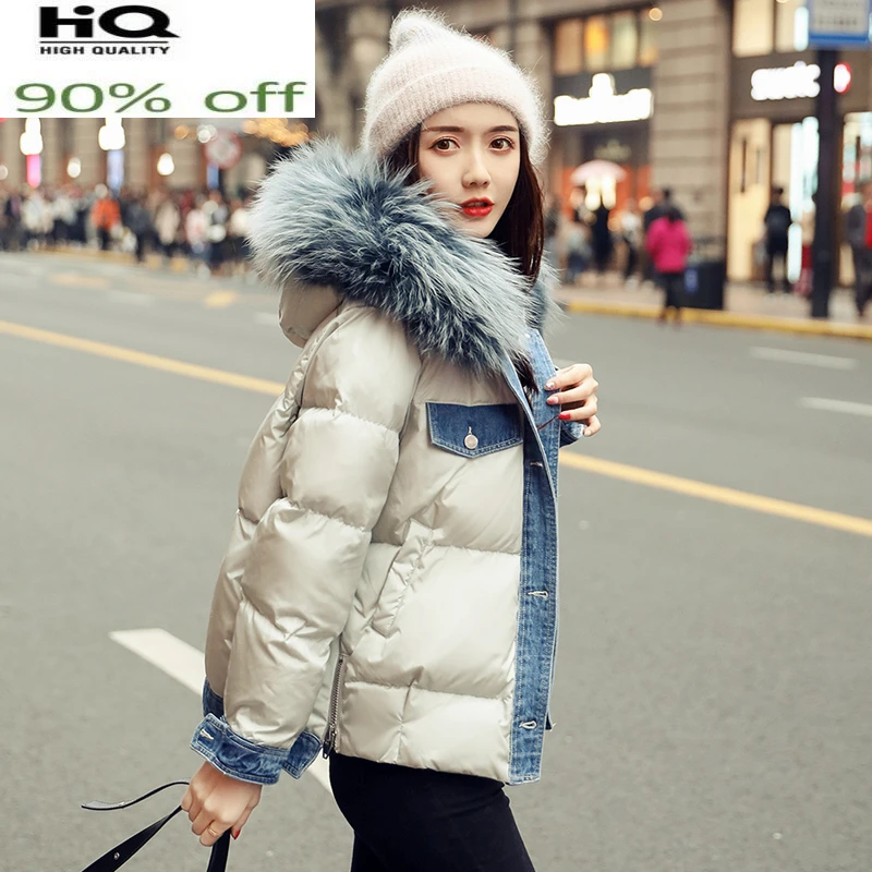 

Winter Coat Female Streetwear Real Raccoon Fur Hooded Duck Down Jacket Women Clothes 2022 Korean Thick Wam Down Parka Hiver 1101