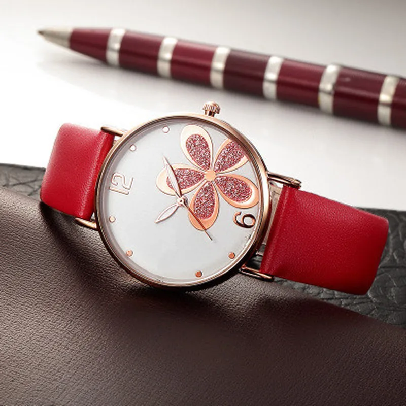 2019 Модные женские кварцевые наручные часы с кожаным ремешком|Женские часы| |