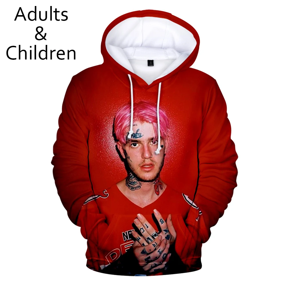 Оригинальные 3D толстовки для мужчин и женщин lil peep Детские осенне зимние удобные