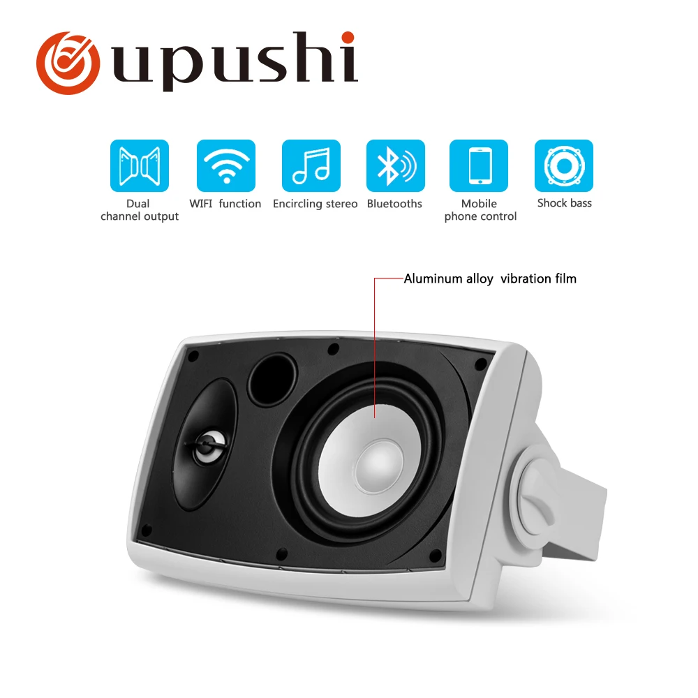 Oupushi Wifi настенный фон музыкальный динамик школьная звуковая коробка классная