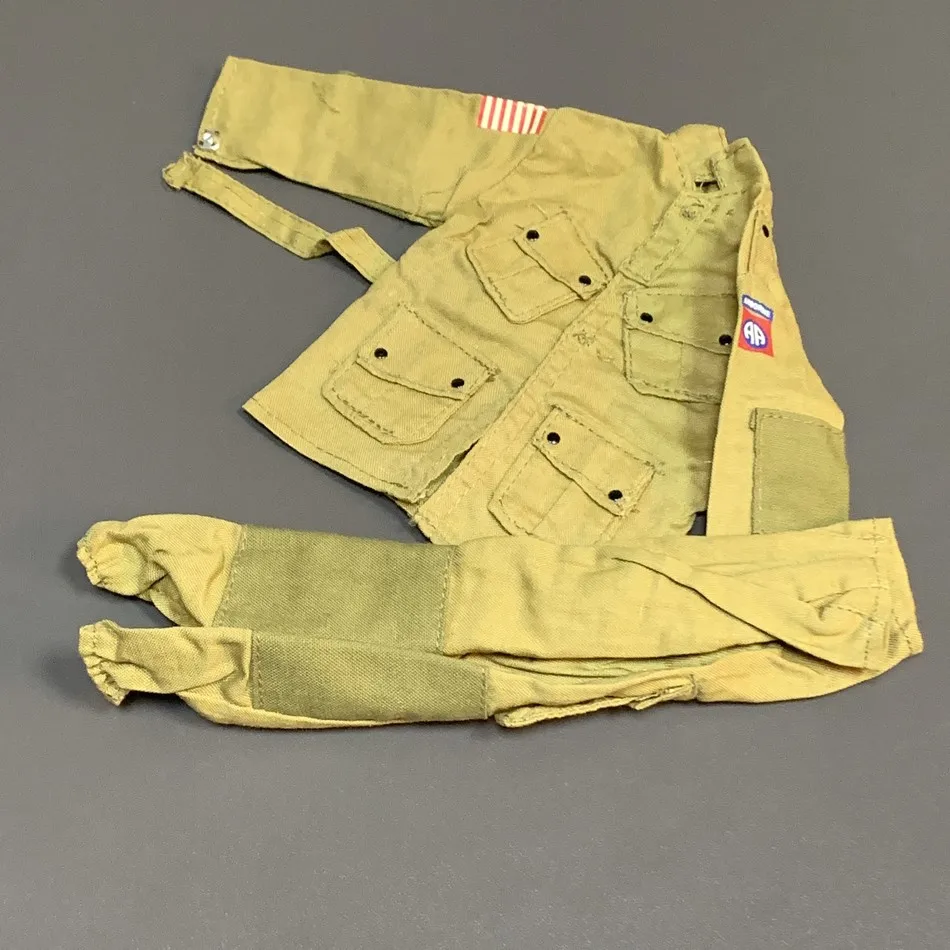 2 костюма 1:6 масштаб WW2 США 82nd Airbone Пиджаки и брюки униформа для Gi Джо бби 21 век