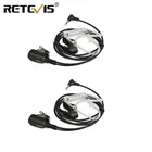 2 шт. Retevis EA011Y наушники с микрофоном PTT 3,5 мм 1-контактные наушники для YAESU VERTEX VXT-20 Retevis RT40 RB615 RB15 рация