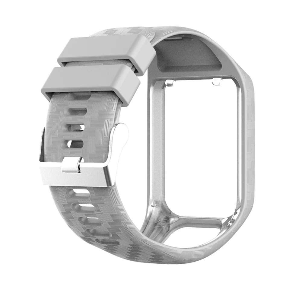 

Silicone Sport Watchband for TomTom 2 3 Series Laser Carving Replacement Watch Strap for TomTom Adventurer Runner Spark Golfer