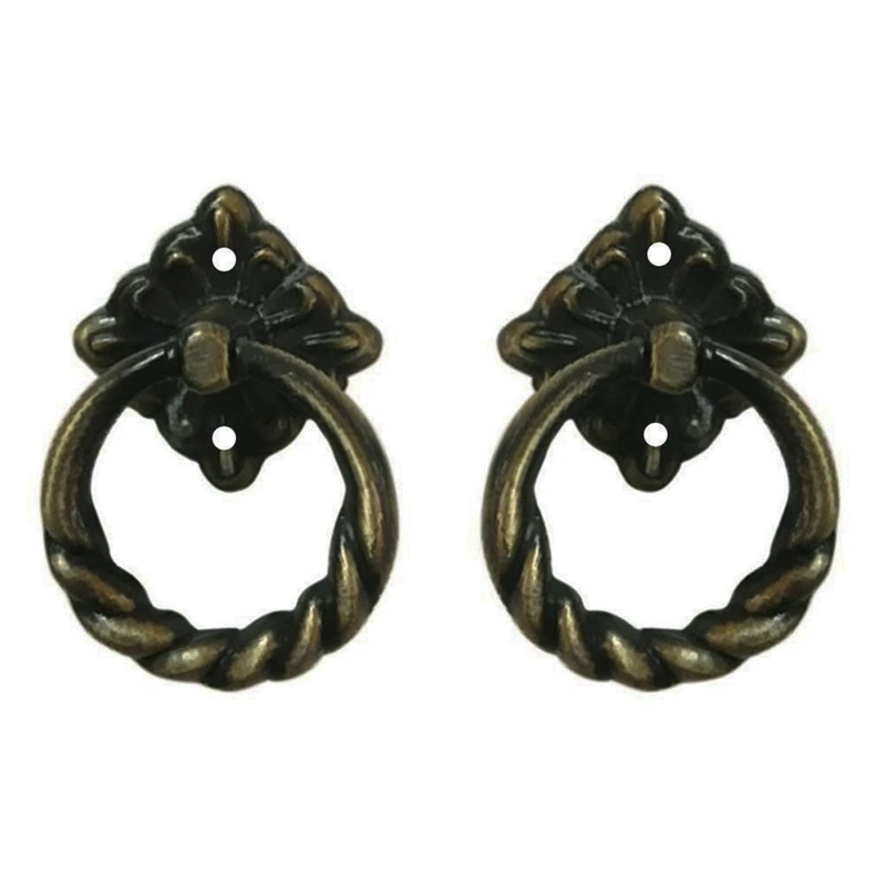 12 шт. Ретро стиль кухонный шкаф ящик комод ручка античная латунь | Обустройство