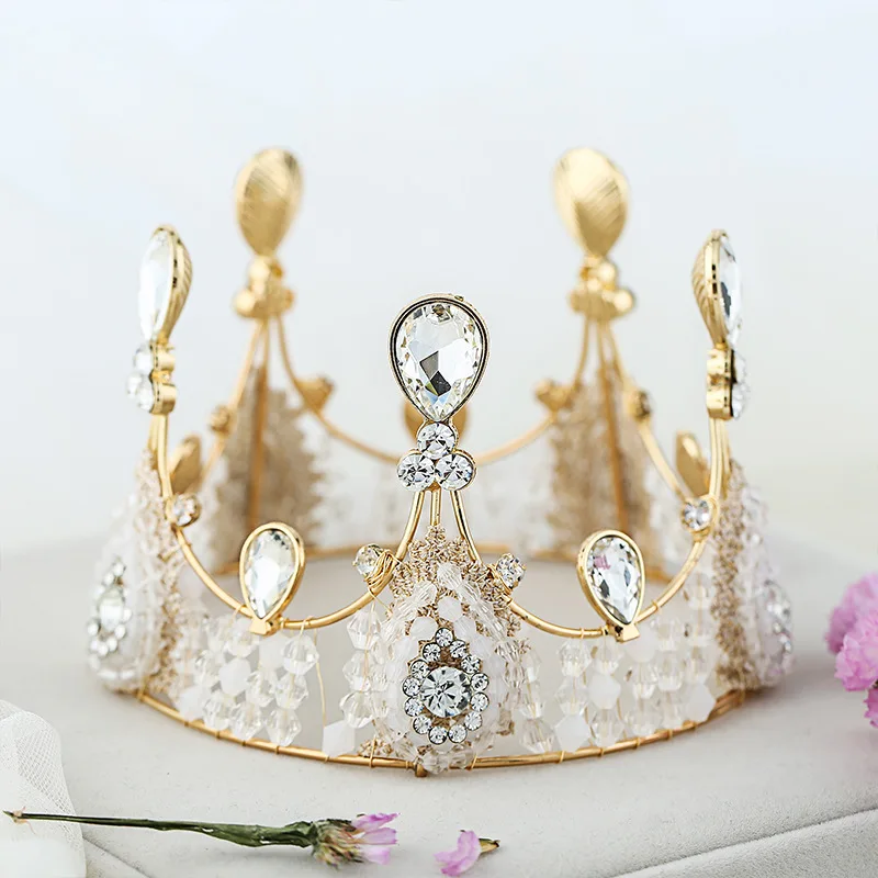 1 шт./лот Стразы свадебная корона головная повязка вечерние диадема на Хэллоуин