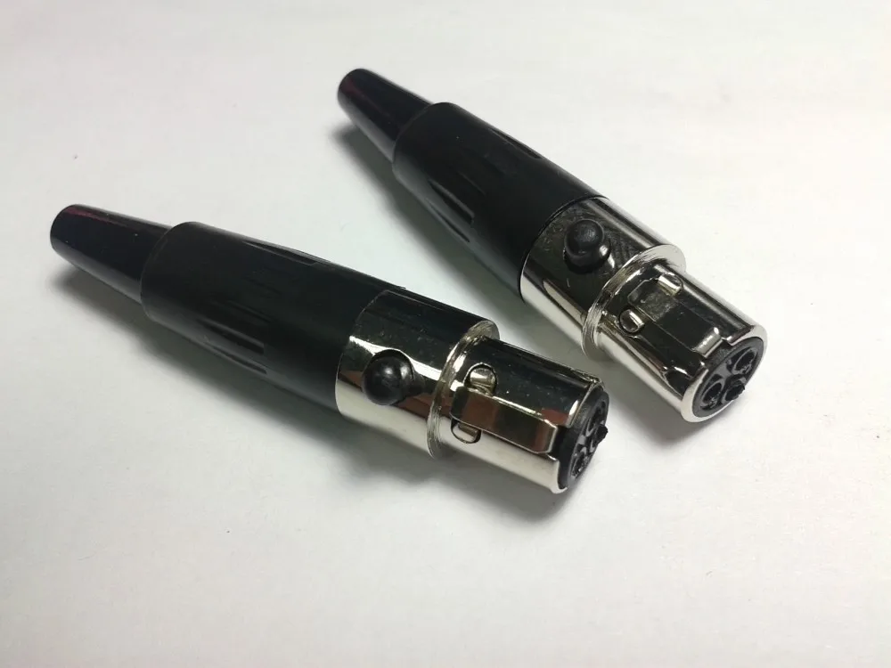 500 шт. Высокое качество Мини XLR 3 контактный гнездовой аудио кабель адаптер