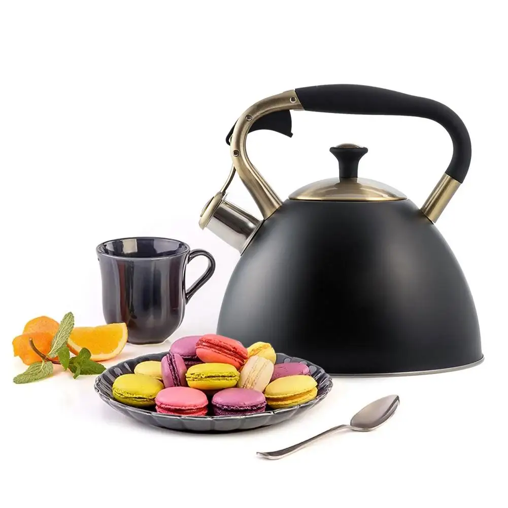 

3L Whistling Kettle Stainless Steel Whistling Tea Kettle Boil Water Kettle For Make Tea Flower Tea Puer Kettle Teapot For Home