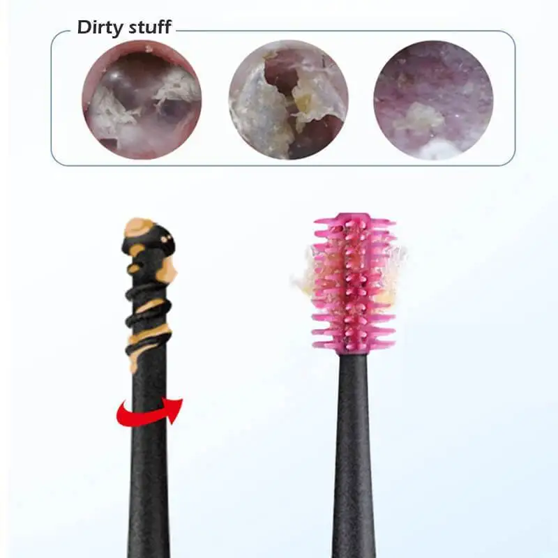 3 шт. Mintiml NeWorld Earpick 360 градусов мягкий спиральный ушной Пинцет двухсторонний