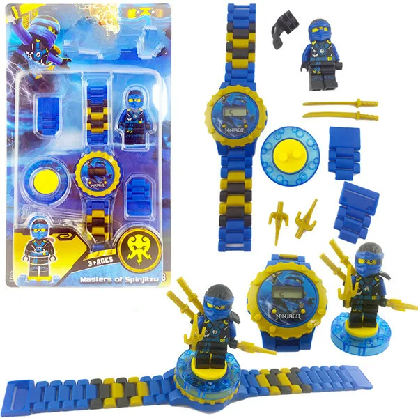 Детские часы с супергероями конструкторские Ninjagoed Marvel Мстители совместимые Legoed