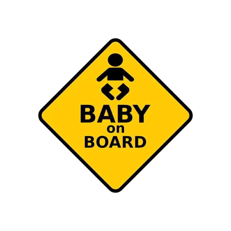 

BABY ON BOARD Car Stickers Styling Decals Car Window Decals Window Bodywork Vinyl Car Interior KK13*13cm