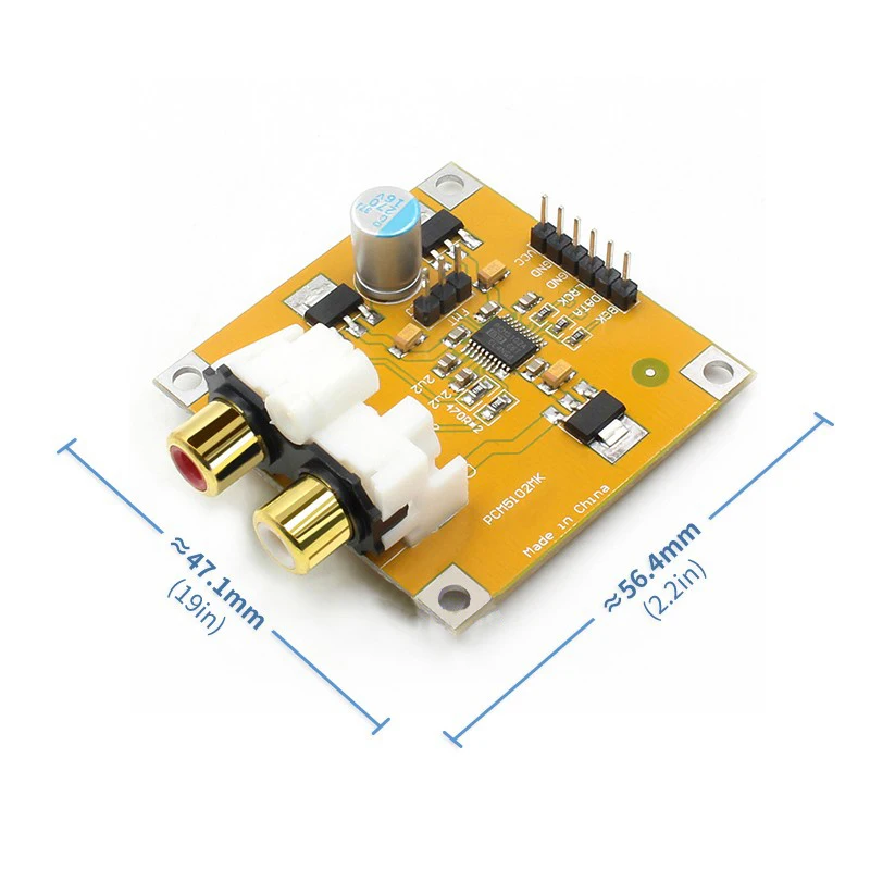 DAC декодер I2S плеер собранная плата 32Bit 384K Плата декодера модуль Dac плеер|Детали