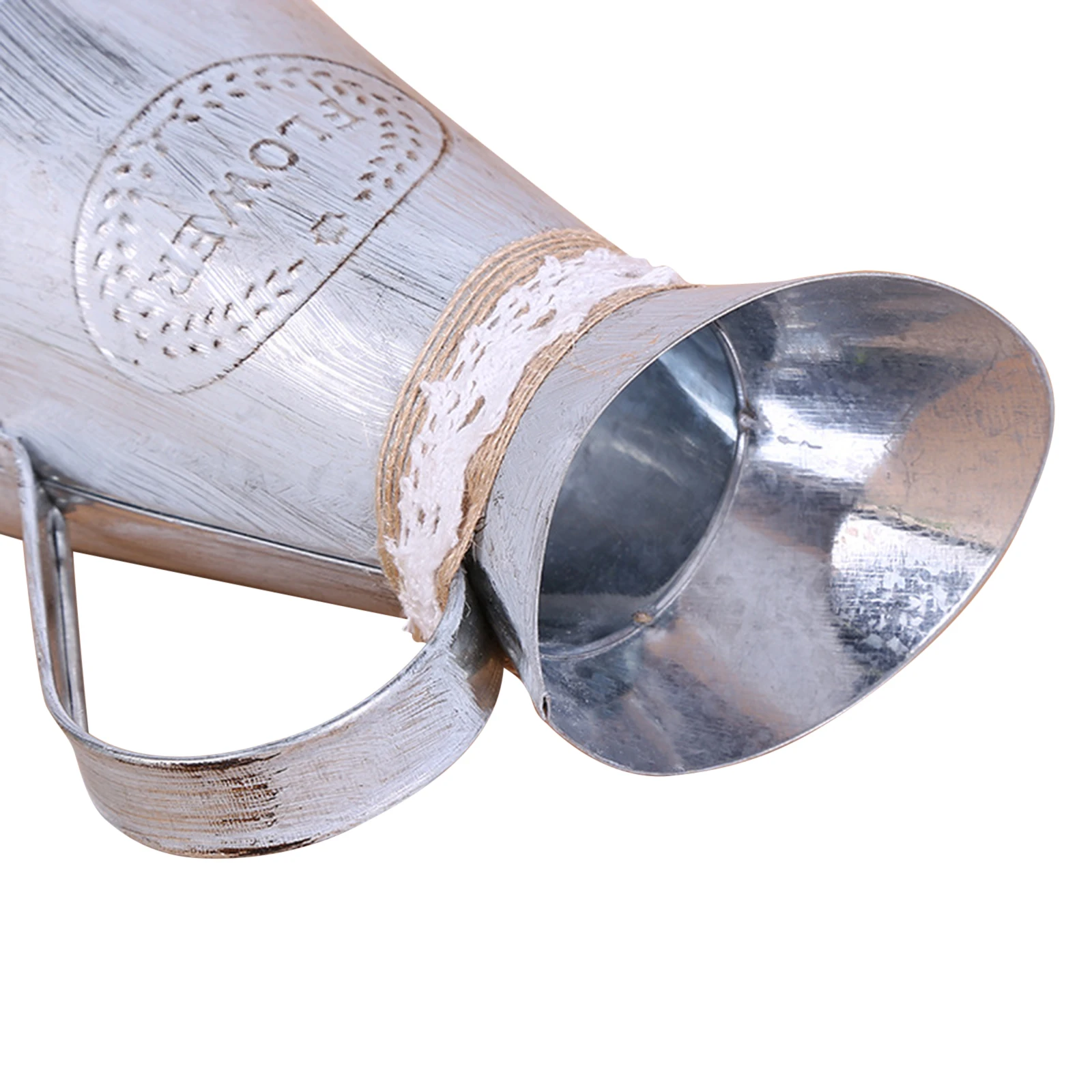 Металлическая шикарная ваза во французском стиле высокая декоративная с