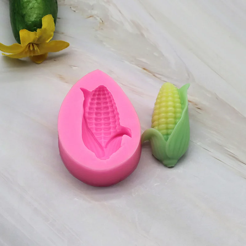 

3D Corn Silicone Mold Fondant Chocolate Resin Aroma Stone Soap Mould For Pastry Cup Cake Decorating Kitchen Tool