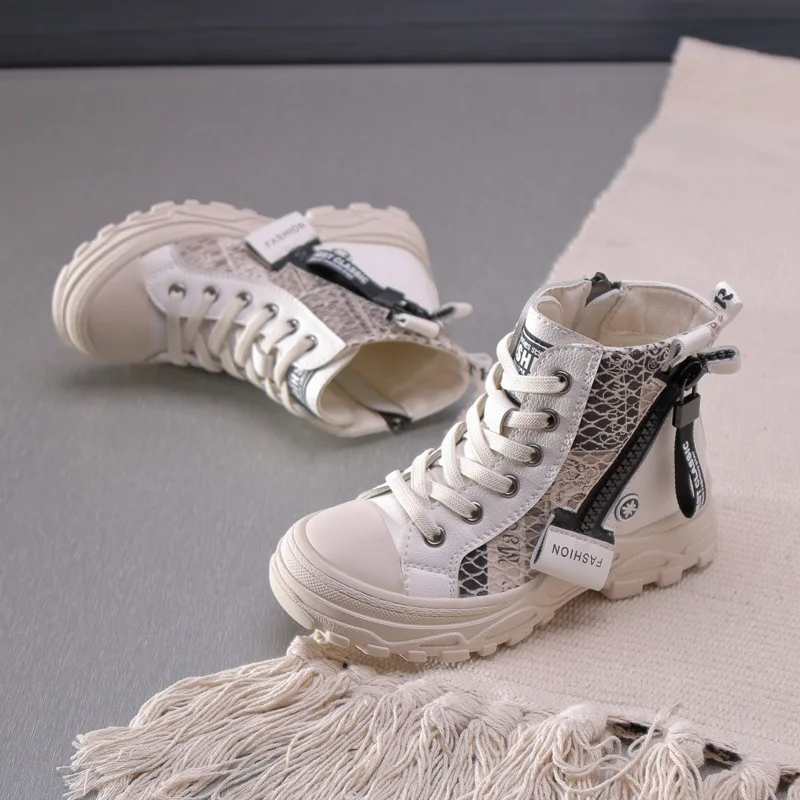 Осень 2020 новые детские Ботинки Martin из свиной кожи обувь в британском стиле для