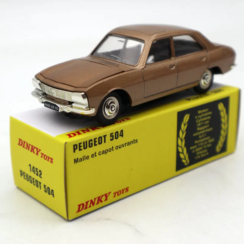 1:43 игрушки Atlas Dinky 1452 для P ~ GEOT 504 литые модели автомобилей Коллекция подарков