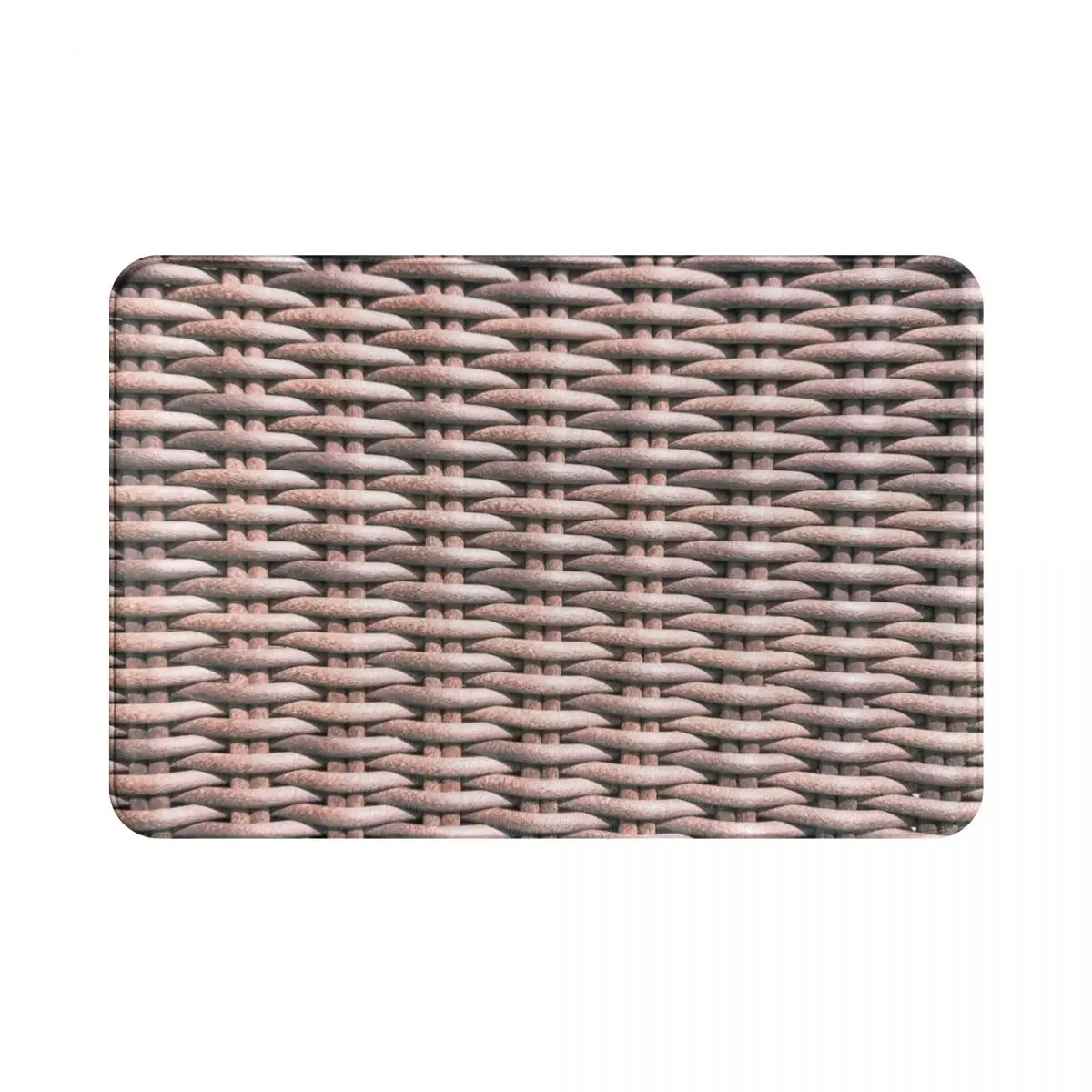 

Плетеный плетеный коврик для двери, коврик, коврик, подкладка для ног из полиэстера, нескользящий, водонепроницаемый, маслостойкий, для кори...