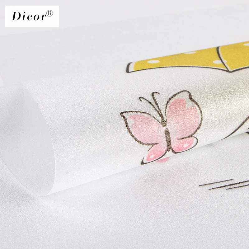 Новинка витражное окно с изображением мультяшного слона пленка для животных