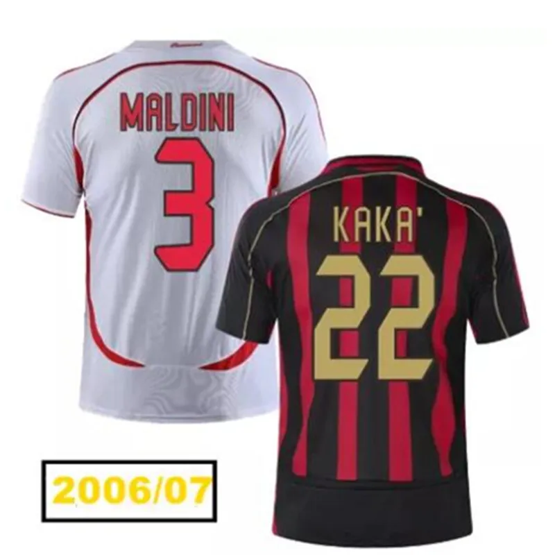 

2006 2007 KAKA retro football jerseys 06 07 MALDILI INZAGHI home and away casual football shirt CAMISETA Uniforms