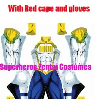 With Cape and Gloves Boku no Hero Academy Lemillion Mirio Togata костюм для косплея 3D принт bnha All Might My Hero Academy мужской костюм из лайкры для мальчиков - Цвет: With Cape and Gloves