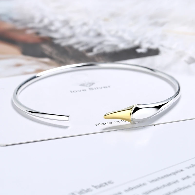 Literary Style Cuff Bracelets Graceful Swan Simple Thin Female Bracelet INS Hand Accessories Gift For Women's Trendy Jewelry