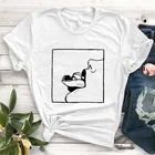 Женская футболка с принтом паука на язык, модные топы Гранж рок, панк, Готик рубашка