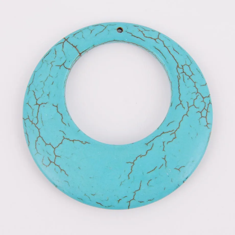 Ожерелье с подвеской из натурального камня зелёного хавлита в форме большого