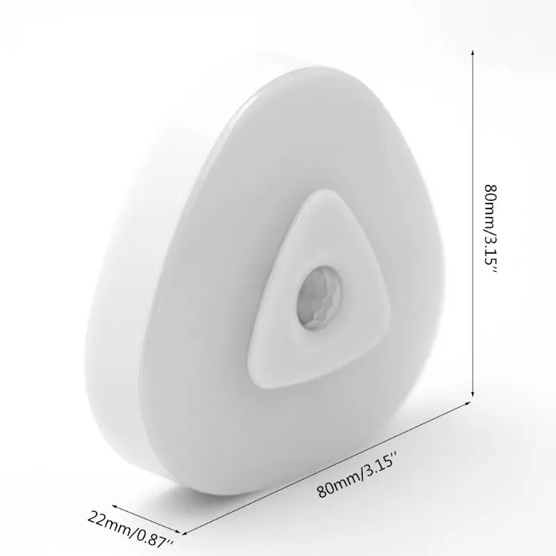 Ночной светильник с датчиком движения треугольный инфракрасный