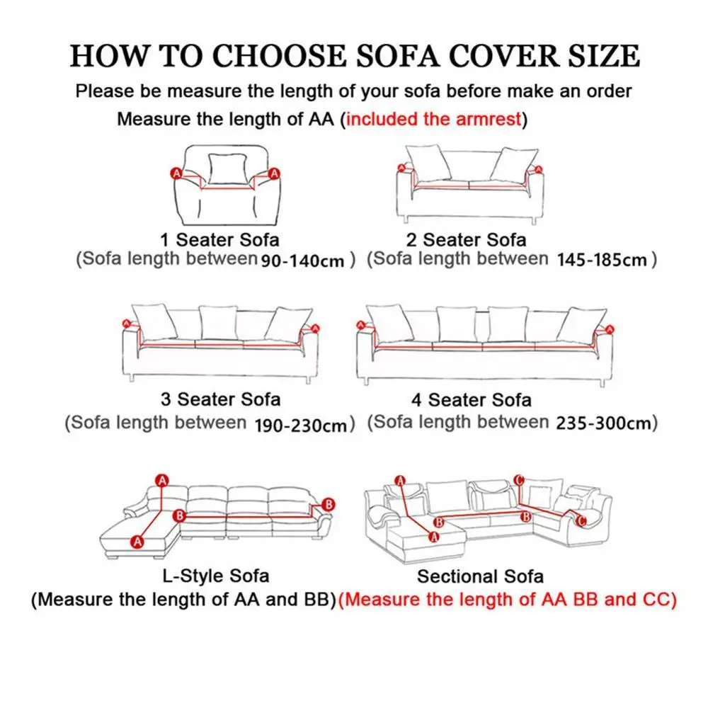 Sofa Slipcovers Printing Stretchable Elastic Cover Modern 4 Seater SA47008 | Дом и сад