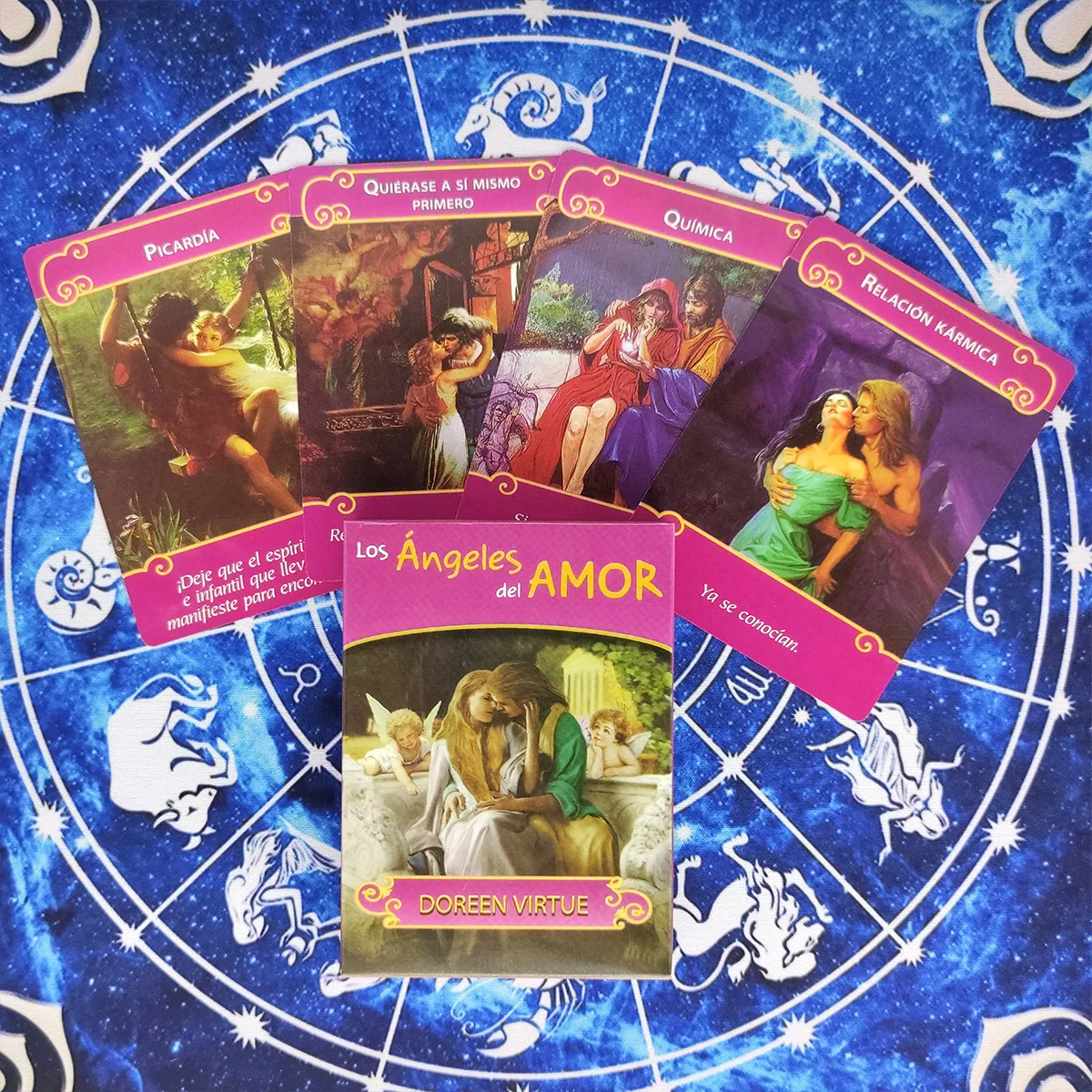 

The Angel Of love Oracle Deck Tarot Cards And PDF Guidance Divination Deck Entertainment Party Board Game 44Pcs/Box