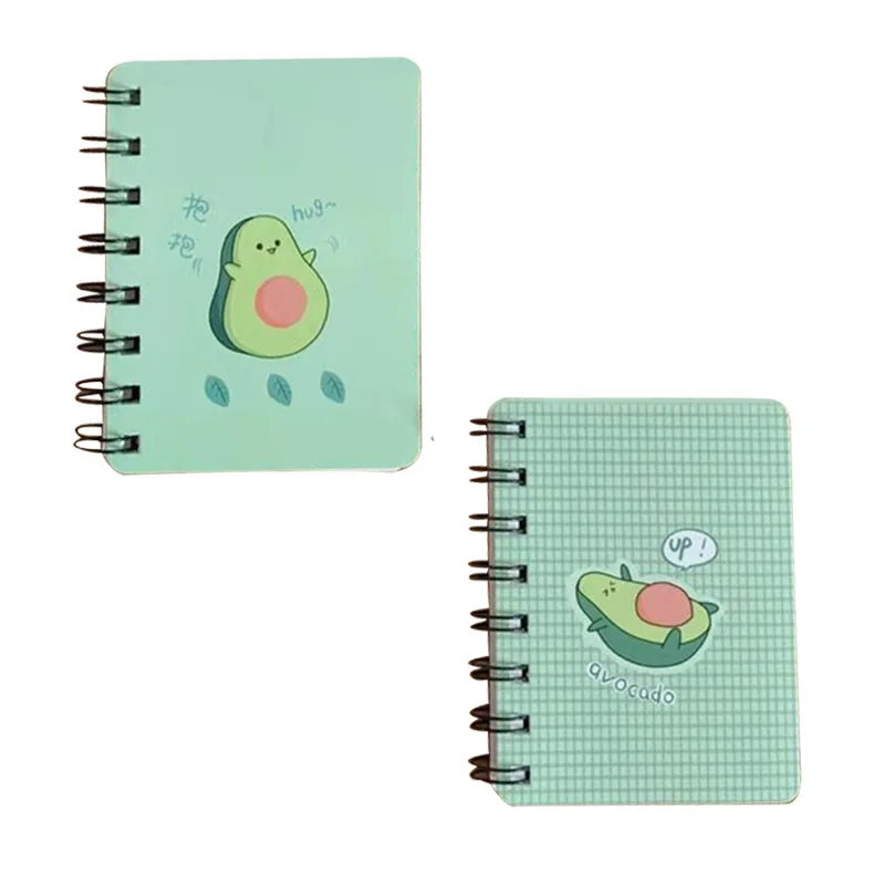 Милый мультяшный мини-ноутбук с катушкой маленький карман авокадо портативная