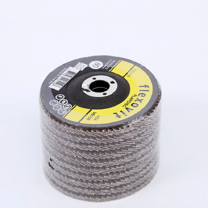

Metal Polishing pad Flower-shaped page wheel 100mm blinds hundred impeller polish sheet mesh cover iron core hardware fittings