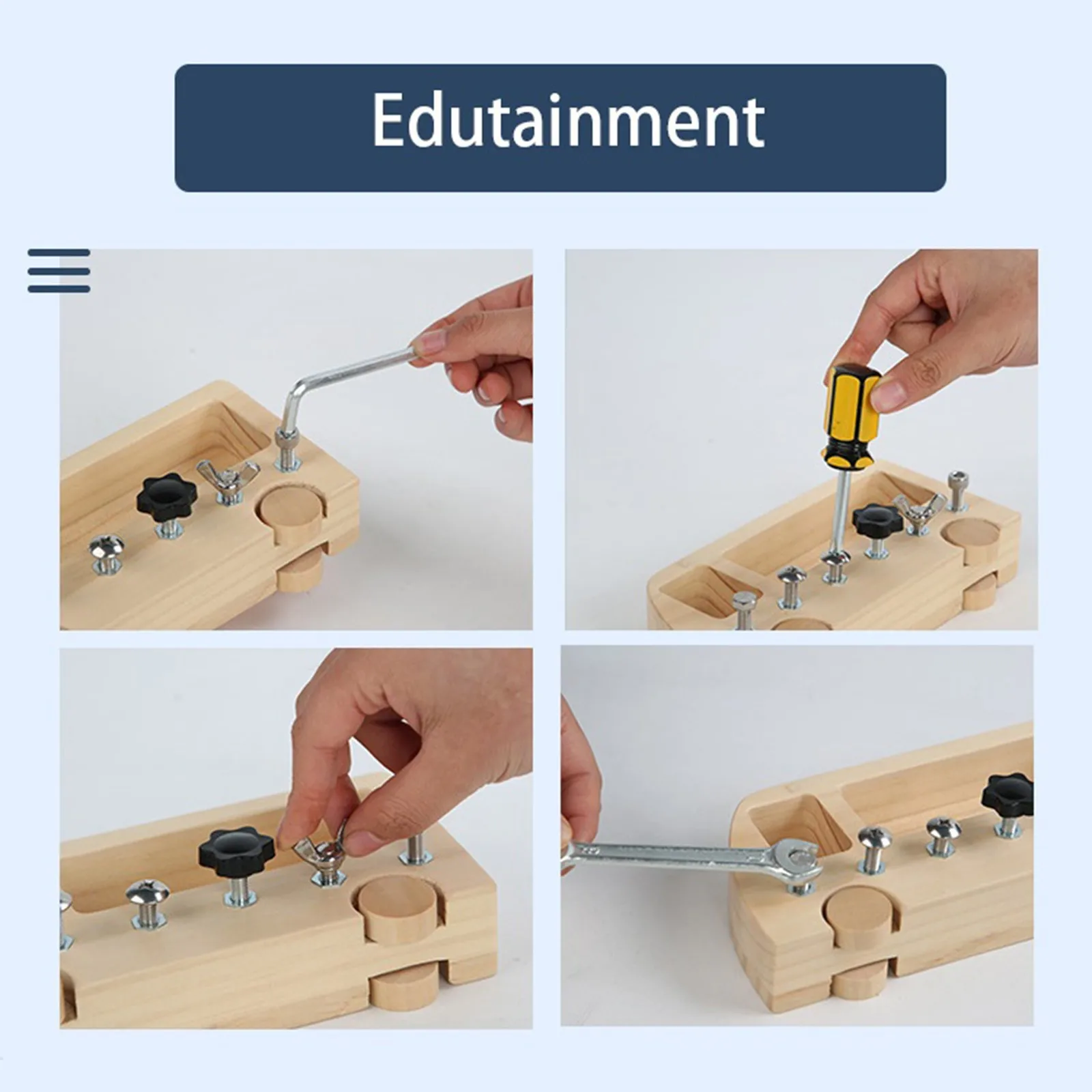 Занятые игрушки Монтессори занятый автобус дети учатся скручивать шурупы гайки