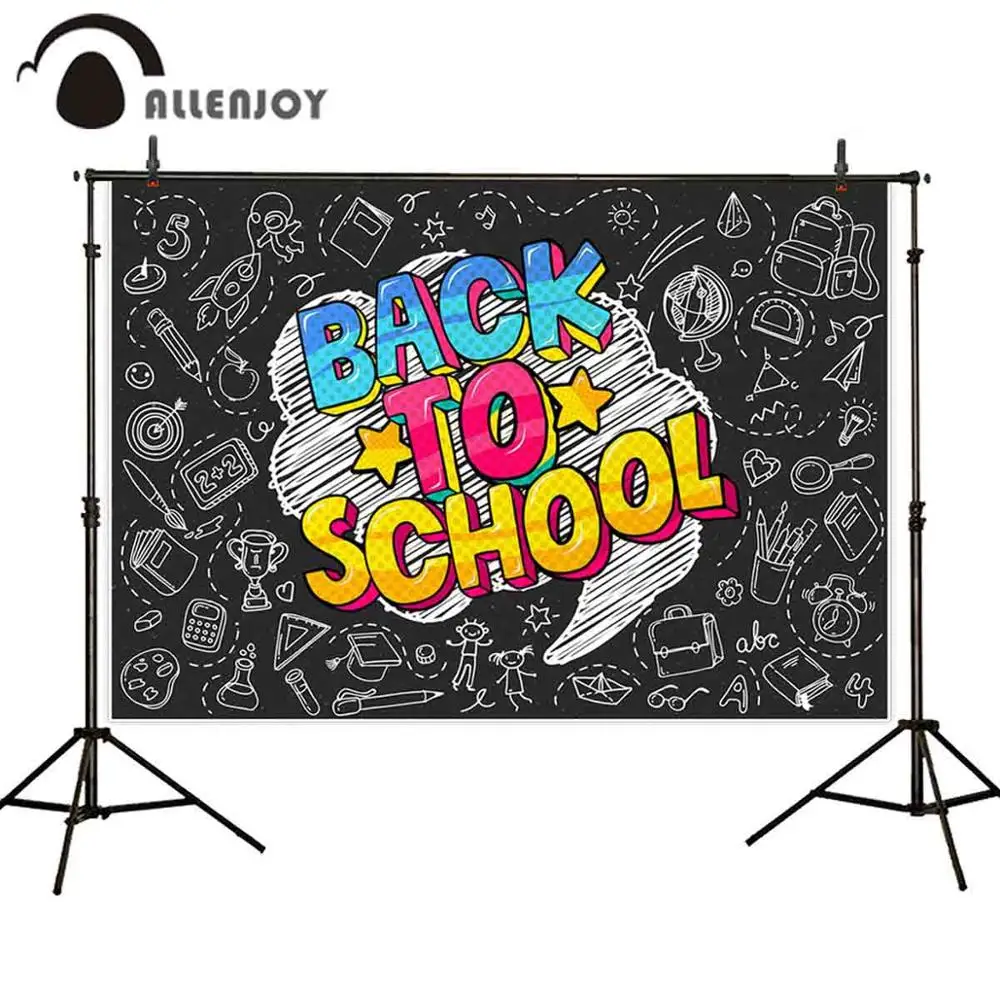 Allenjoy детский сад назад в школу Фотофон доска мелок рисование комикс идол стиль