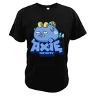 Классическая футболка Axie Infinity, забавная новая криптовалютическая футболка с блокчером, крутая мужская летняя Мягкая футболка из 100% хлопка, европейский размер