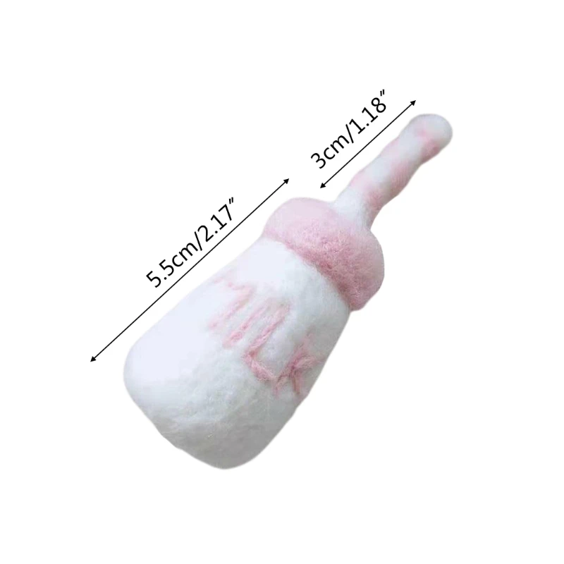 

DIY Baby Wool Felt Milk Bottle Decorations Newborn Photography Props Infant Photo Shooting Accessories Ornaments