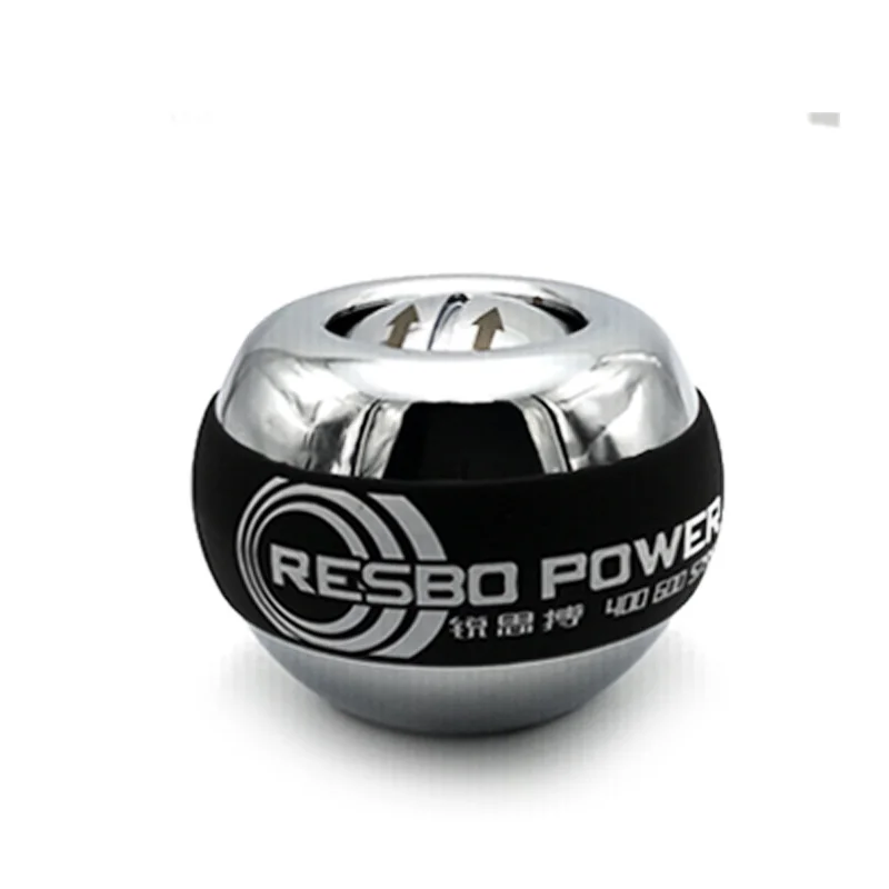silver Металлический шар для запястья, гироскоп, Волшебный шар, forceball, гироскоп, тренажер, тренажер для пальцев, ручной тренажер, powerball, гироскоп - Цвет: silver