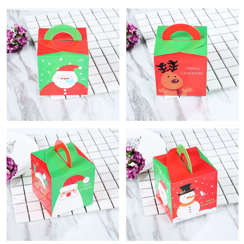 3 шт. Новогодняя Подарочная коробка с Санта-Клаусом | Дом и сад