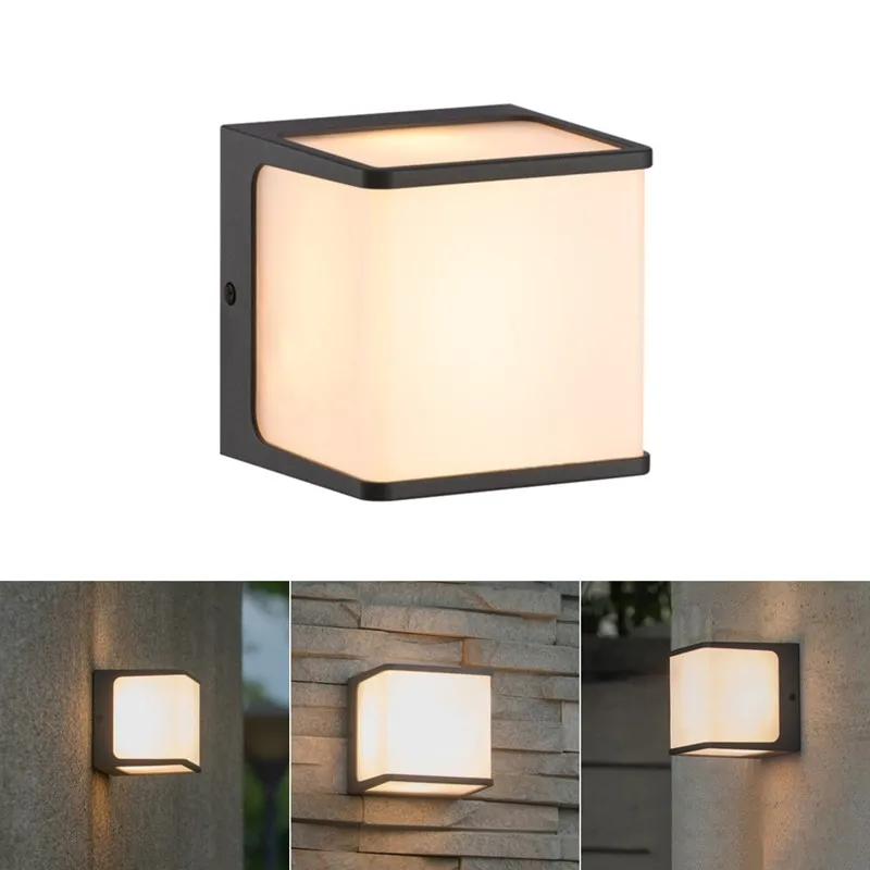 

15W Modern LED Waterproof Wall Lamps Outdoor Simple Aluminum Porch Sconces Courtyard Balcony Garden Exterior Lighting AC110/220V