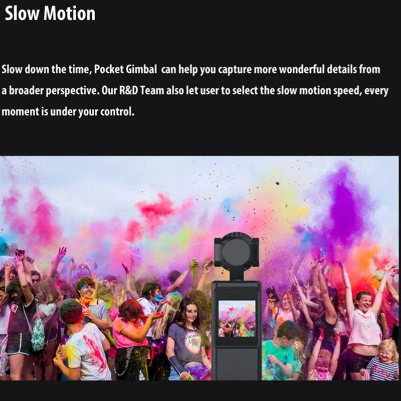 Карманный Стабилизатор камеры с шарнирным замком 110 градусов широкий угол 1 4