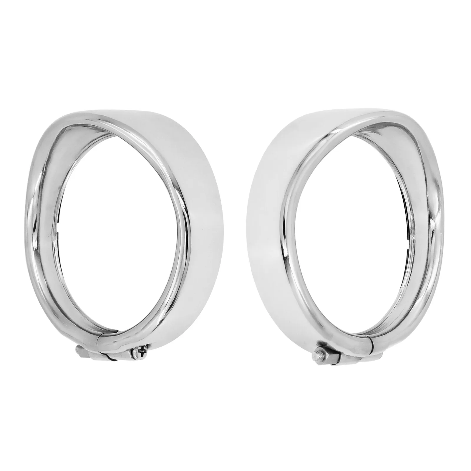 2 шт. хром козырек для мотоцикла Стиль указатель поворота отделка кольцо Harley