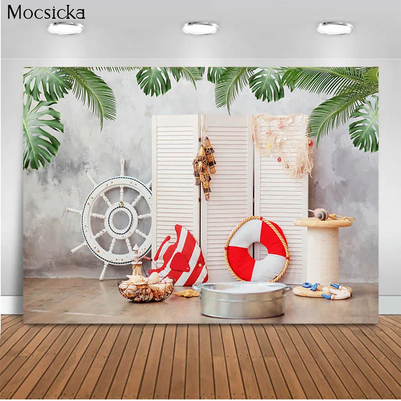 

Mocsicka Baby Shower Background Summer Ocean Photo Background Decoration Baby Portrait Photo Photography Banner