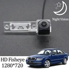 Камера заднего вида Owtosin HD 1280*720, рыбий глаз, для Skoda Superb 2001, 2002, 2003, 2004, 2005, 2006, 2007, аксессуары для парковки