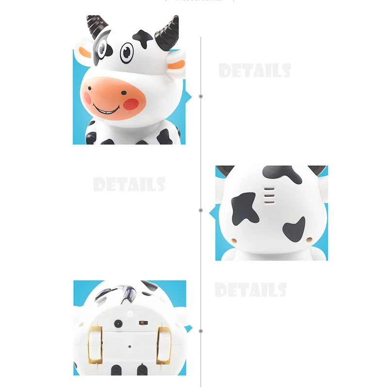 

Follow Any Drawn Line Magic Pen Inductive Mouse Cow Robot Model Children Kids Toy with Sound and Light Children Gift