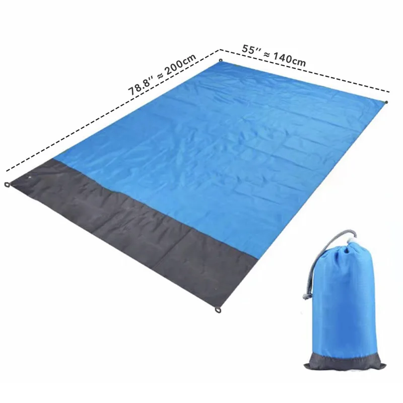 구매 1.4*2m 캠핑 매트 방수 비치 담요 야외 휴대용 피크닉 지상 매트 매트리스 야외 캠핑 피크닉 매트 담요