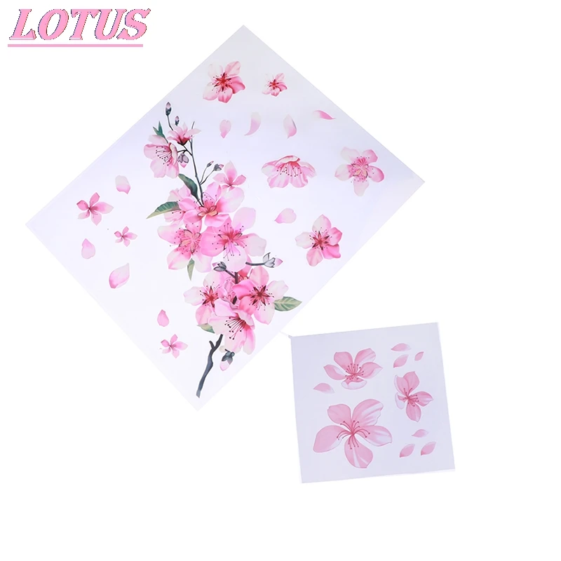 С изображением цветущей вишни наклейки для автомобиля цвет нежно-розовый авто