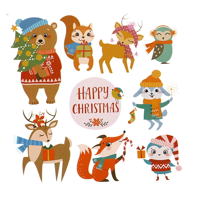 Рождественские патчи для одежды наклейки с утюгом теплопередача милый олень