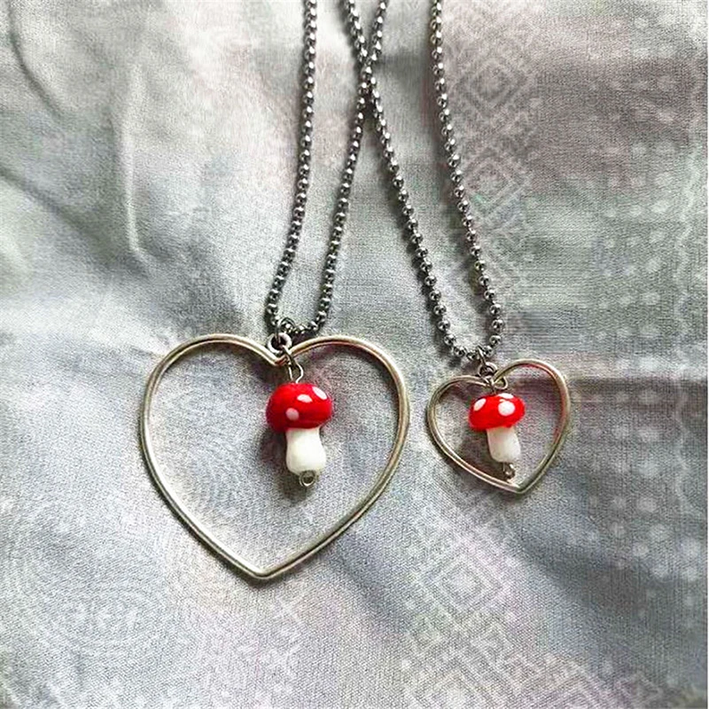 

2021 стильная цепочка из нержавеющей стали с круглыми бусинами в стиле Харадзюку, женские ожерелья, украшения в стиле панк, колье в виде сердц...