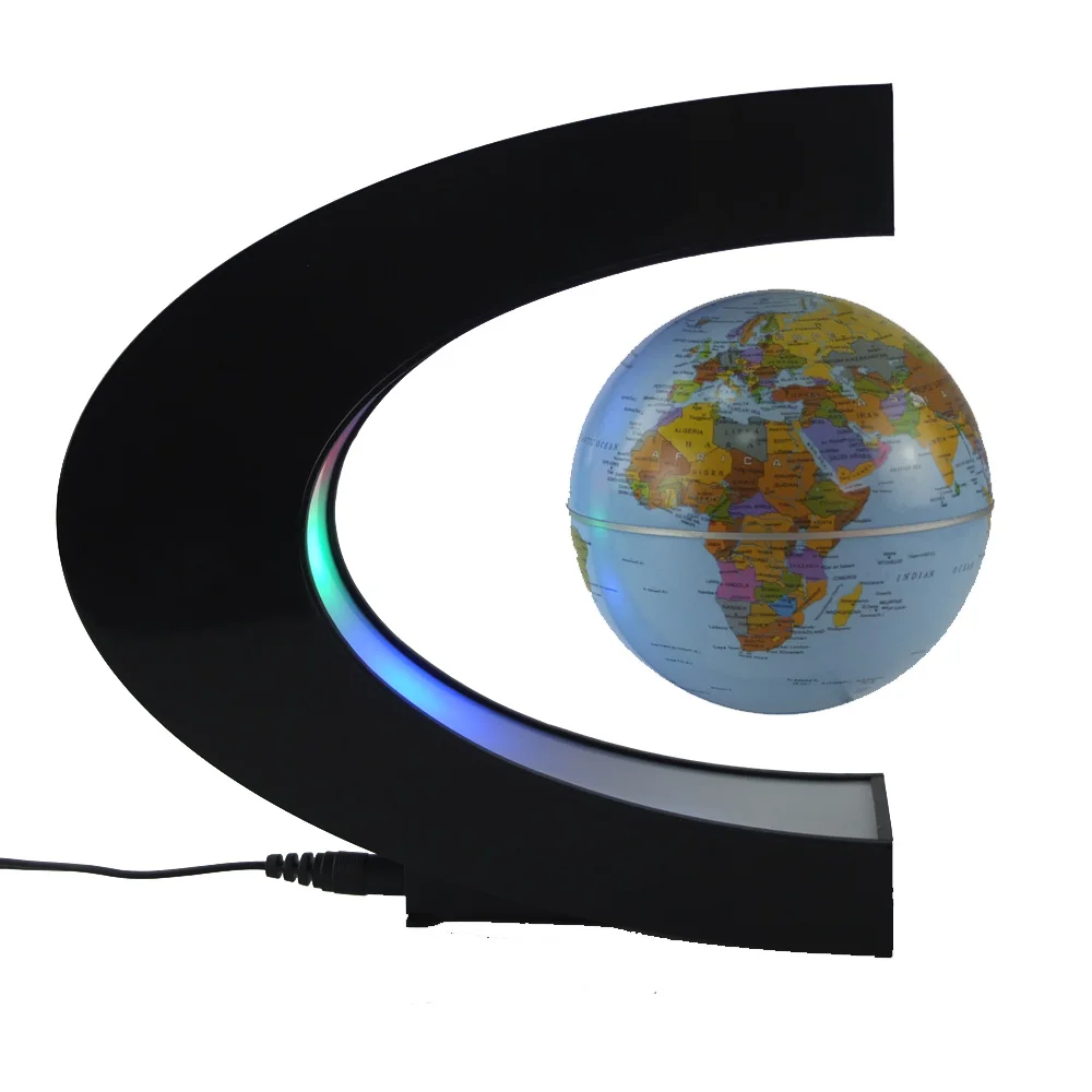 Магнитный парящий в воздухе светящийся 3 дюймов земной шар праздник