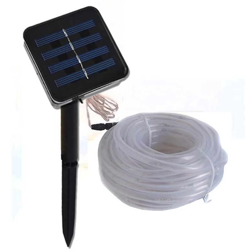 Водонепроницаемая светодиодная гирлянда на солнечной батарее уличный