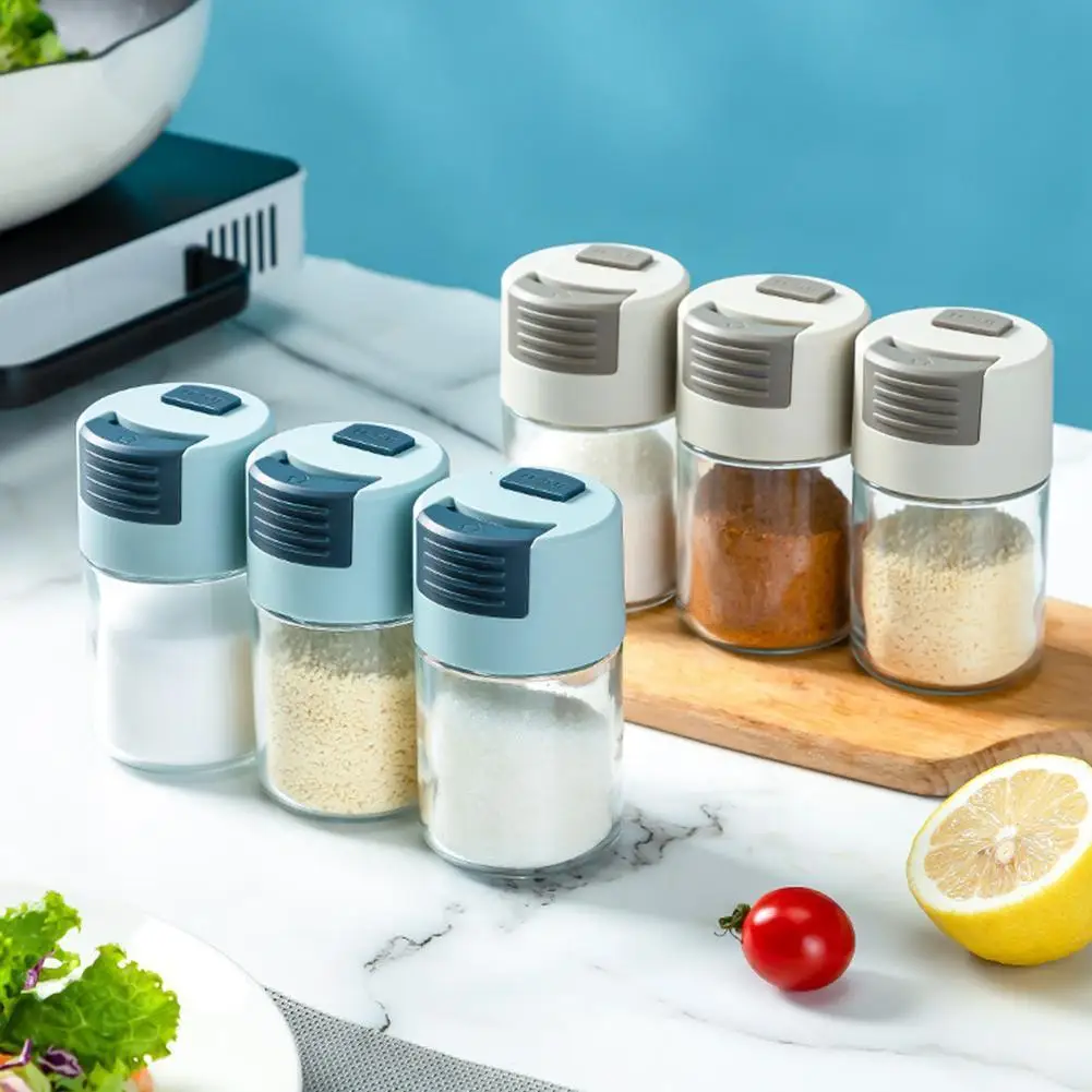 

Salt Dispenser Seasoning Bottle Press Type Dispenser For CookingGlass Bottle Spice Drops Jar Seasoning Kitchen Tools